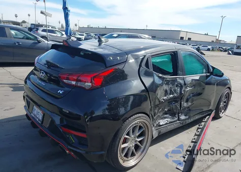 2022 Hyundai Veloster N z USA, uszkodzony, nr VIN KMHT36AH2NU015249